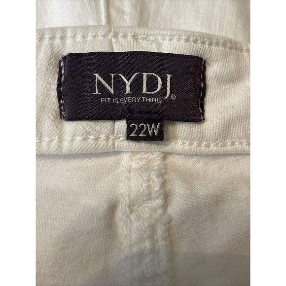 NYDJ Women’s 22 W Stretch White Denim Capri W - Picture 7 of 14